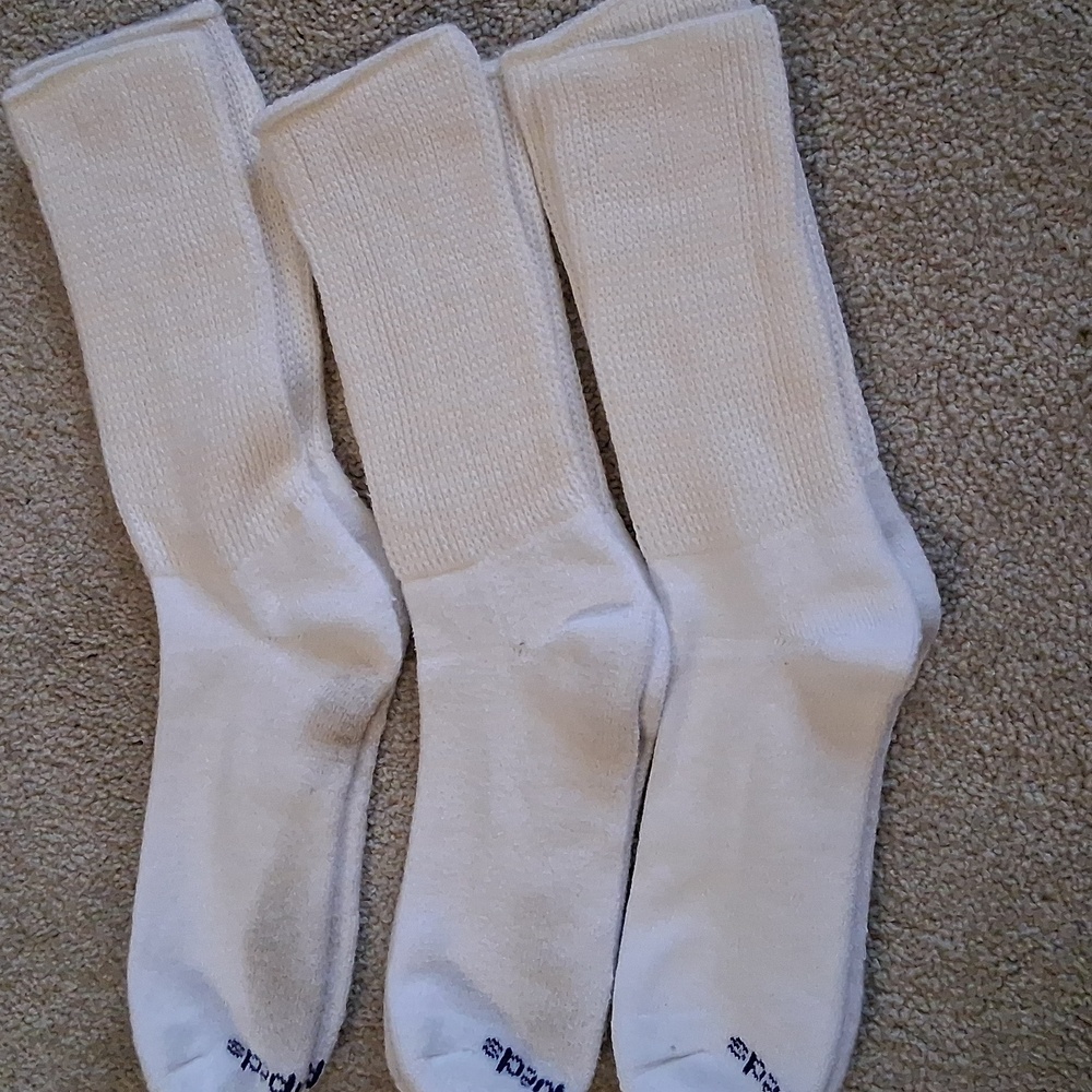 Medipeds Non-binding, Compession Crew Socks, Large